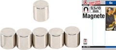 BGS Magnet Set | extra strong | Ø 9.5 mm | 6 pcs