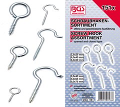 BGS Screw Hook Assortment | 151 pcs.