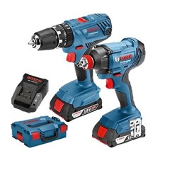Bosch GSB18 Combi Drill + GDX Impact Driver