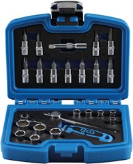 BGS Socket Set | 6.3 mm (1/4") Drive | 24 PCE