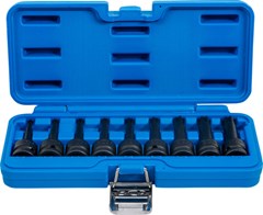 BGS Impact Bit Socket Set 12.5 mm 1/2" Dr M5 - M14 9 pcs.
