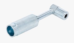 BGS LUBRICANT ADAPTOR FOR GREASE GUN  90° ANGLED