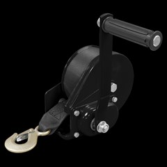 SEALEY GEARED HAND WINCH WITH BRAKE & WEBBING 540kg CAP